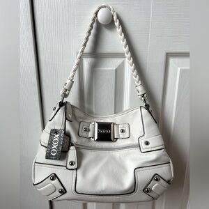 NWT XOXO Vintage White Pleather Shoulder Bag